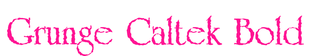 Grunge Caltek Bold预览图片