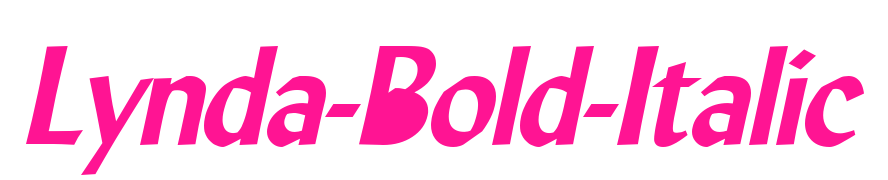 Lynda-Bold-Italic预览图片
