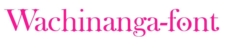 Wachinanga-font预览图片