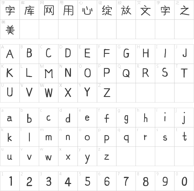 字趣波波体