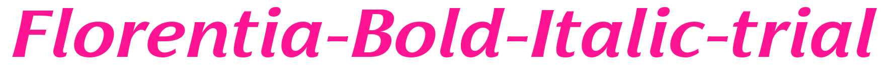Florentia-Bold-Italic-trial