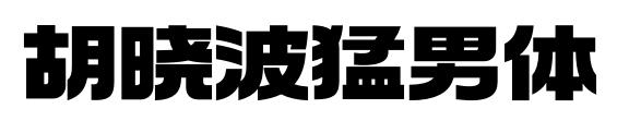 胡晓波猛男体