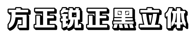 方正锐正黑立体
