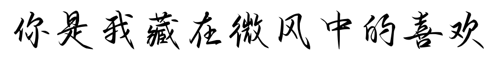 你是我藏在微风中的喜欢