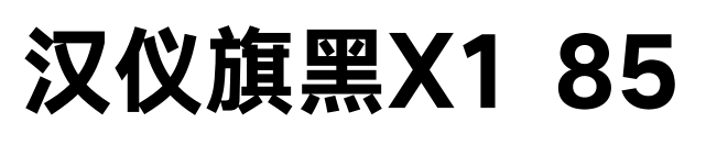 汉仪旗黑X1 85