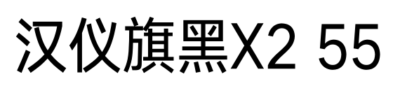 汉仪旗黑X2 55