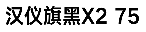 汉仪旗黑X2 75