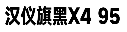 汉仪旗黑X4 95